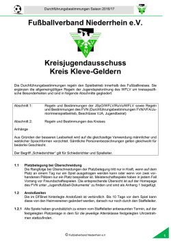 Durchf&uuml;hrungsbestimmungen Meisterschaft - Kreis 8