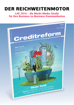 der reichweitenmotor - Creditreform Magazin