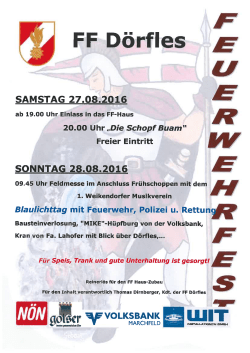 FF-Fest - Feuerwehr Dörfles