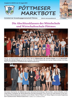 Marktbote 08/2016 vom 19. August 2016