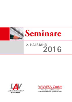Seminare - Landesapothekerverband Sachsen