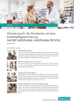 Orientierung für die Versicherten mit einer