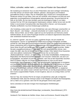 H&ouml;her, schneller, weiter mehr&hellip;.. und das auf