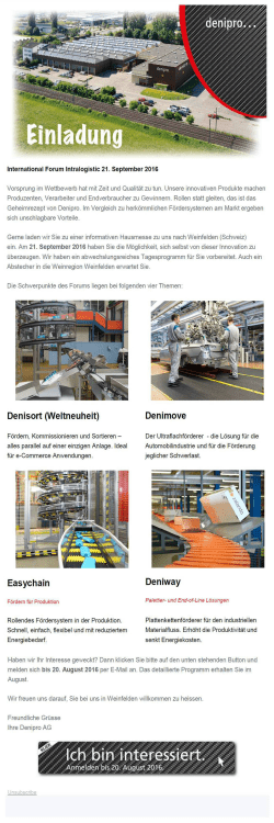 Hausmesse bei Denipro