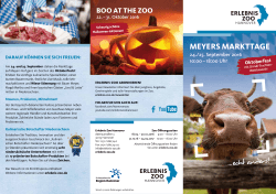 Oktoberfest-Markttage Flyer zum