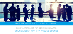 GRUNDWISSEN F&Uuml;R MFA-AZUBIS
