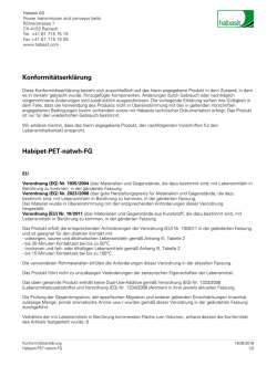 Konformitätserklärung Habipet-PET-natwh-FG