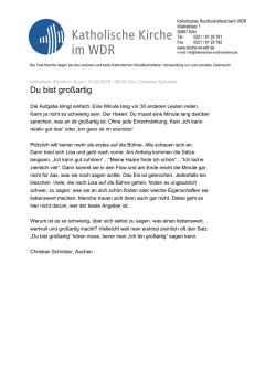 Du bist gro&szlig;artig