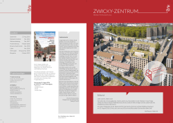 Zwicky-Zentrum Newsletter - Geschäftsflächen Zwicky