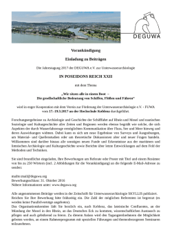 call for papers