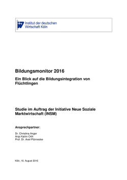 Bildungsmonitor 2016