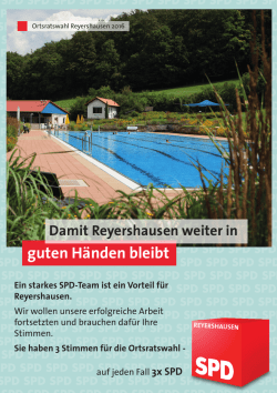guten H&auml;nden bleibt - SPD