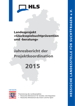 Jahresbericht 2015 Landesprojekt
