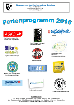 Ferienprogramm 2016
