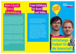 Flyer Innenstadt - FDP Kreisverband Göttingen