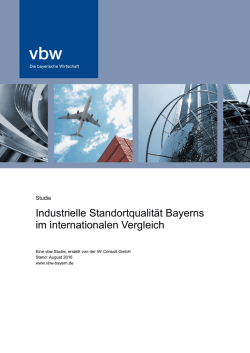 Industrielle Standortqualität Bayerns im internationalen