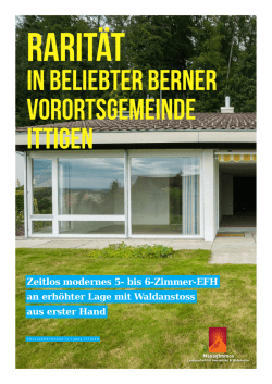 in beliebter Berner Vorortsgemeinde Ittigen