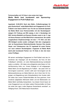 160816 Media Markt baut bundesweit sein Sponsoring