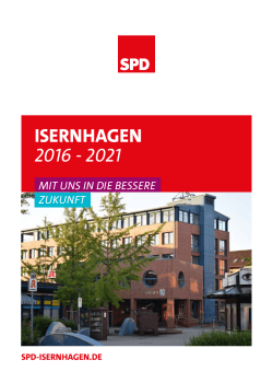 Broschüre SPD Isernhagen 2016-2021