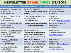 NEWSLETTER BRASIL INFOS 08/2016