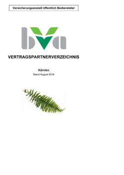vertragspartnerverzeichnis