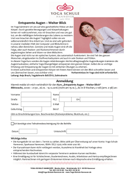 Infos - Yoga Schule Hannover