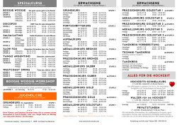 Paartanz-Programm für den Herbst 2016 als PDF