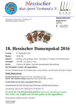 18. Hessischer Damenpokal 2016 Hessischer