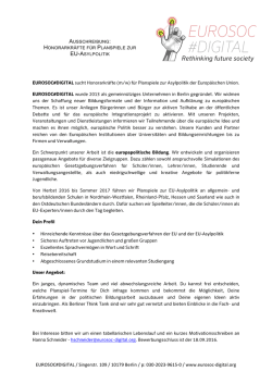 Honorarkr&auml;fte EU-Planspiele