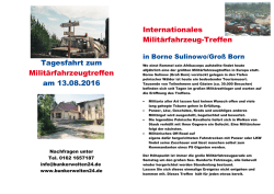 Internationales Milit&auml;rfahrzeug -Treffen Borne Sulionowo/Gro&szlig; Born