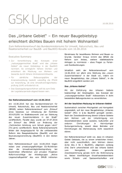 GSK Update BauGB Novelle - GSK Stockmann + Kollegen