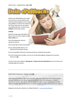 Deutsch 7abc – Langzeitauftrag – S und R Während