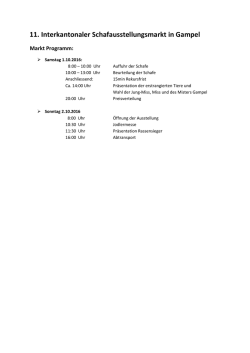IAM 2016 am 1. und 2. Oktober