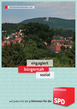 bürgernah - SPD-Ortsverein Bovenden