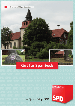 Gut f&uuml;r Spanbeck - SPD