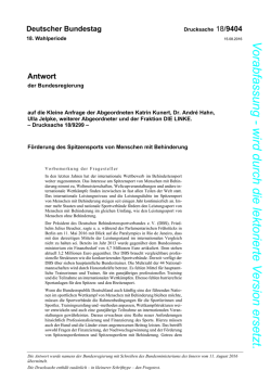 Drucksache 18/9404 - DIP des Bundestages