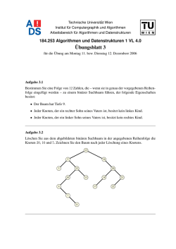 ¨Ubungsblatt 3