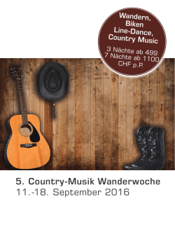 5. Country-Musik Wanderwoche 11.-18 - Jolly
