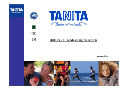 Tanita Messung BIA Definition