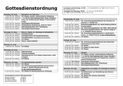 Gottesdienstordnung - Pfarrgemeinde St. Jacobus, Hilden