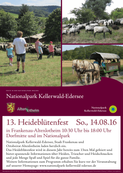 Heidebluetenfest 2016 - Nationalpark Kellerwald