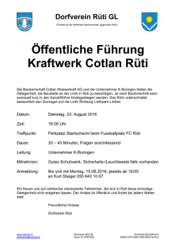 Dorfverein R&uuml;ti GL