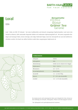 Gr&uuml;ner Tee - Barth Haas Group
