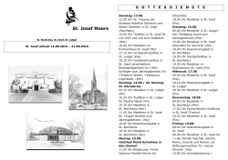 14.08.-21.08. - St. Josef Moers