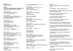 Internationales Symposium &ldquo;Forensische Psychiatrie