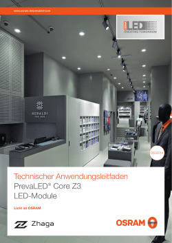 Technischer Anwendungsleitfaden PrevaLED® Core Z3 LED
