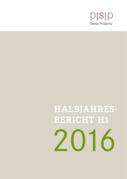 Halbjahresbericht H1 2016, deutsch