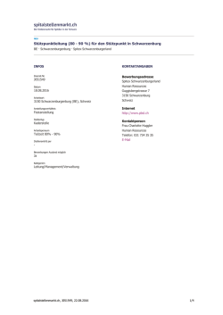 St&uuml;tzpunktleitung (80 - 90 %) f&uuml;r den St&uuml;tzpunkt in