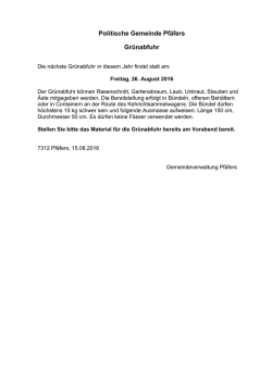 Inserat Grunabfuhr