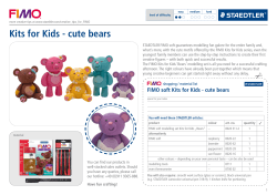 Kits for Kids - cute bears